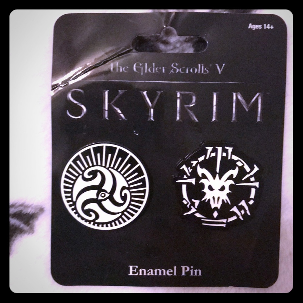 Loot Crate Exclusive Skyrim Pins